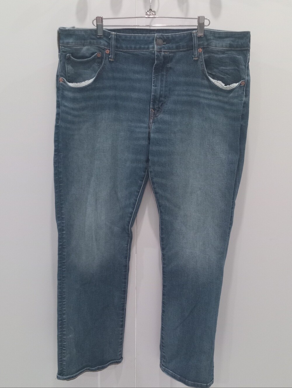 Men'American Eagle Classic Everyday Stright Boot Cut Boot Stretch Jeans 38 Wais